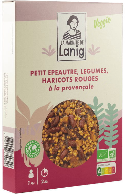 La marmite de Lanig - Petit épeautre, légumes, haricots rouges á la provencale 250g